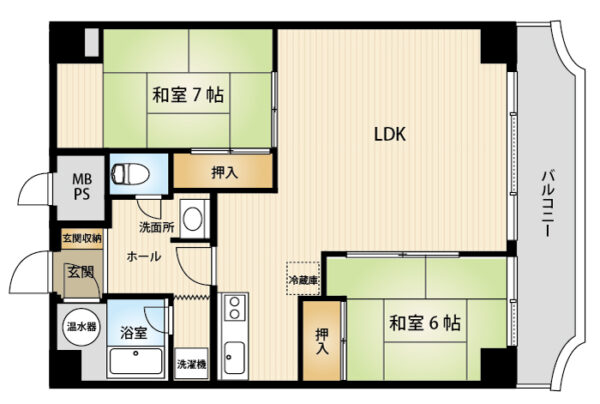 南鴨川シーハイツ 間取り図
